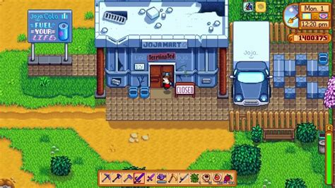 Where does Claire go after Joja is abandoned but before the.